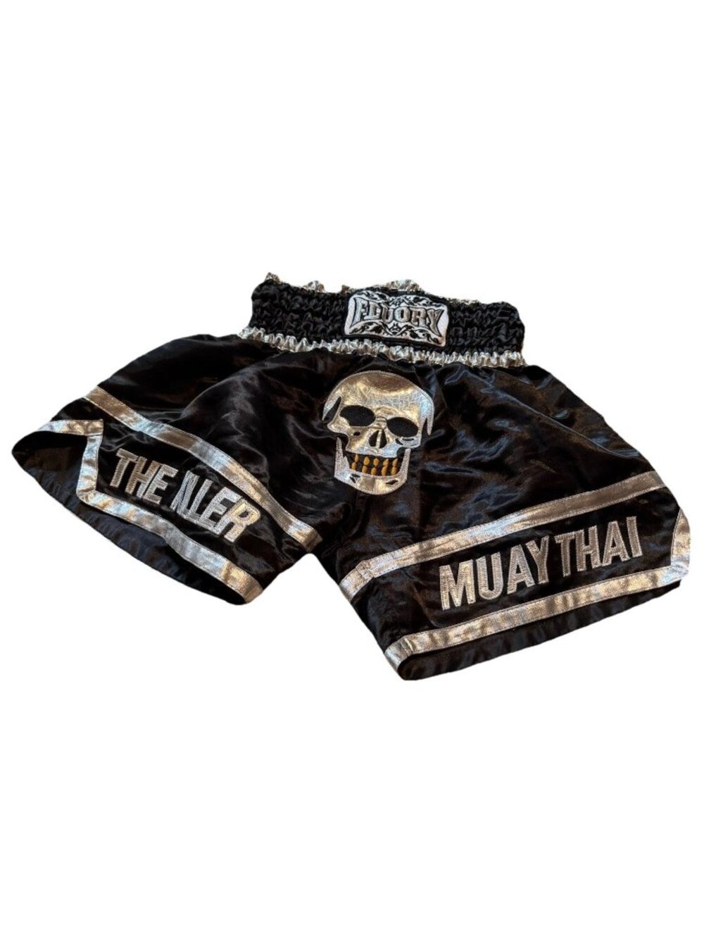 Floury Muay Thai The Killer Blk Shorts Mens XS Boxing Kickboxing MMA Drawstring